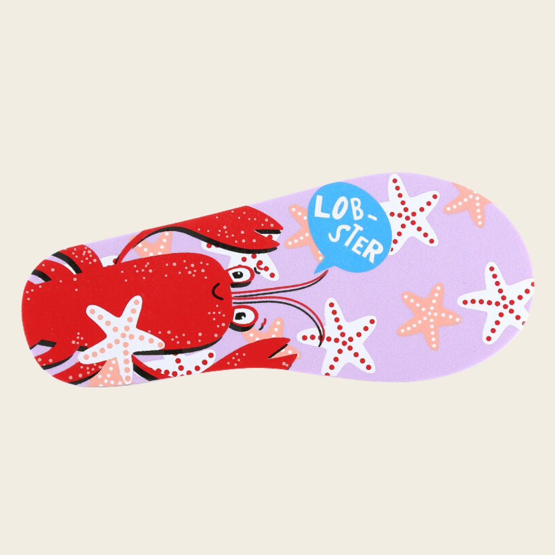 Beach sandals Go Banana's 23-27 Pink Lobster Shoesme