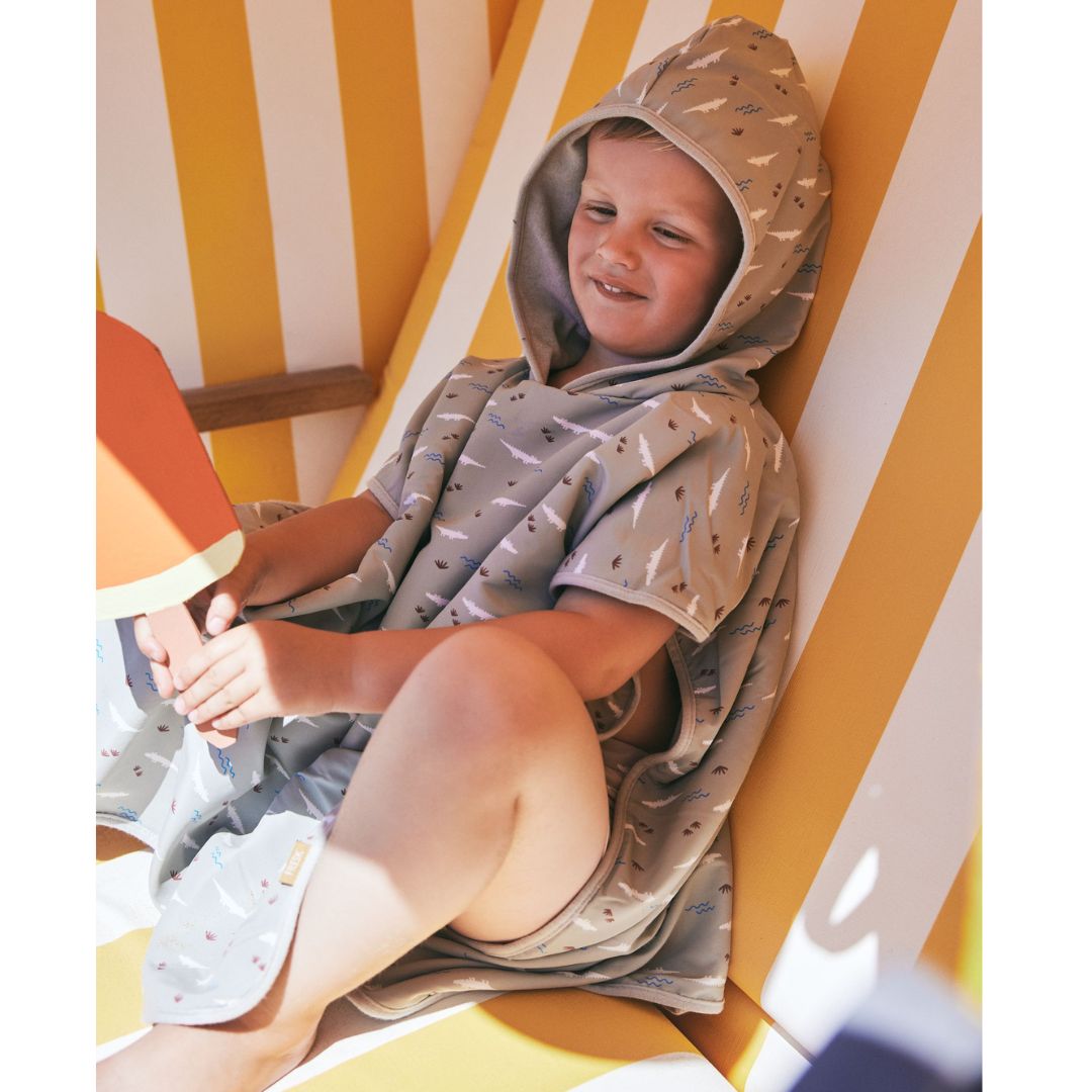 Παιδικό πόντσο με προστασία UV50-Fresk Croco-One size 1-3Υ