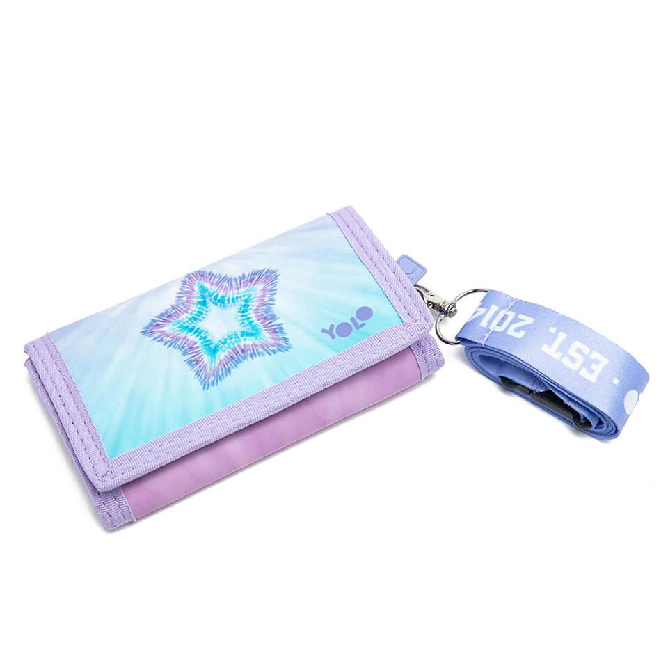 Kid's wallet Bright Star with strap  YOLO