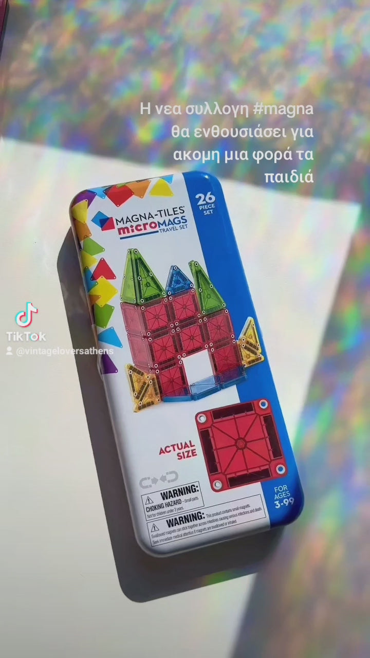 Μαγνητικό Παιχνίδι 70 κομματιών microMAGS Deluxe Set 3ετών+ Magna Tiles 244070