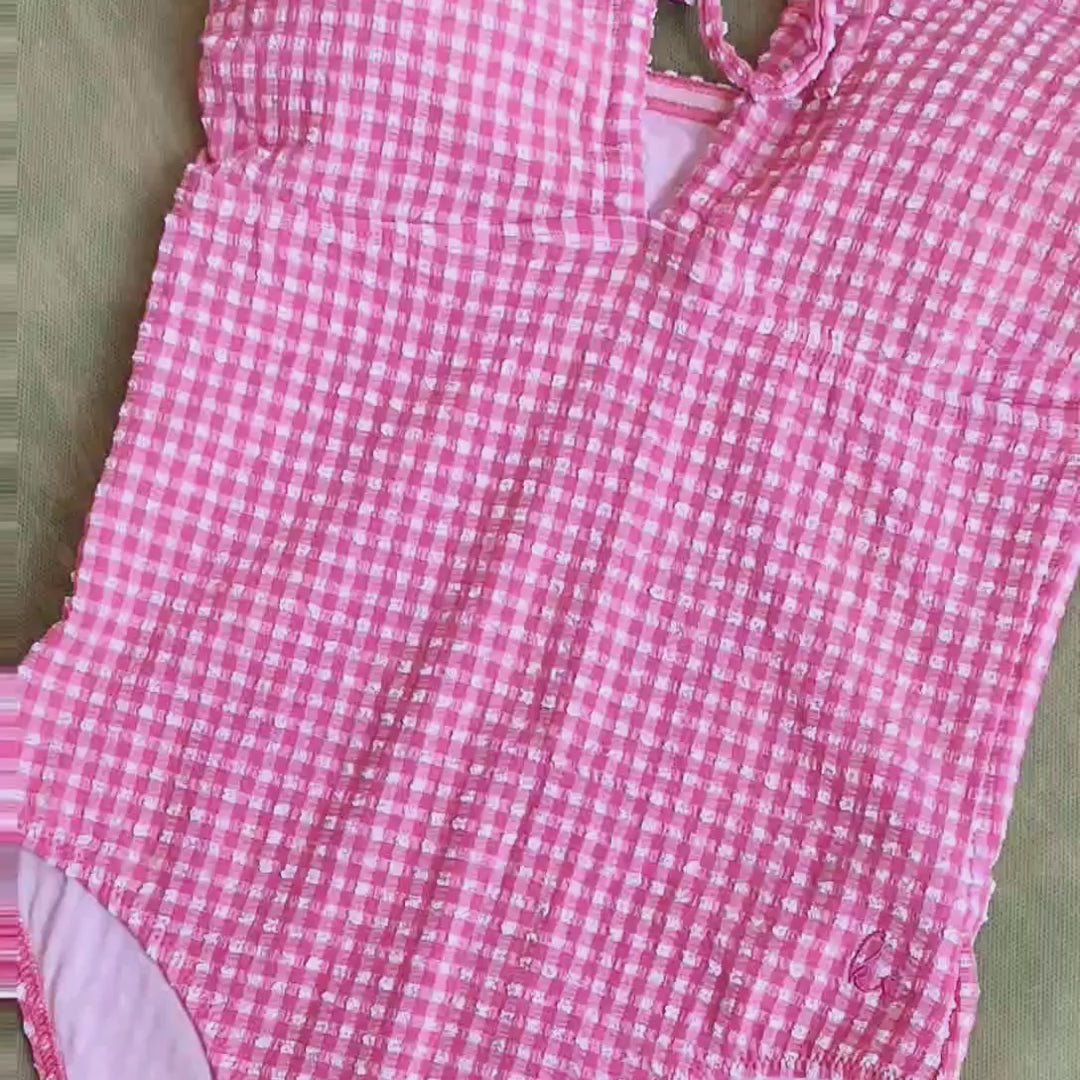 Soline Mommy Swimsuit Desert Rose Gingham XS-XL - Konges Slojd