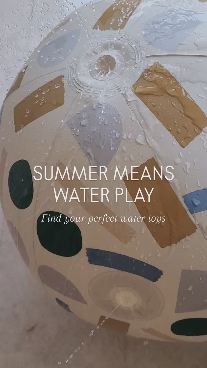 Kid's inflatable ball with sprinkler Luis All Together/Sandy - Liewood 60cm