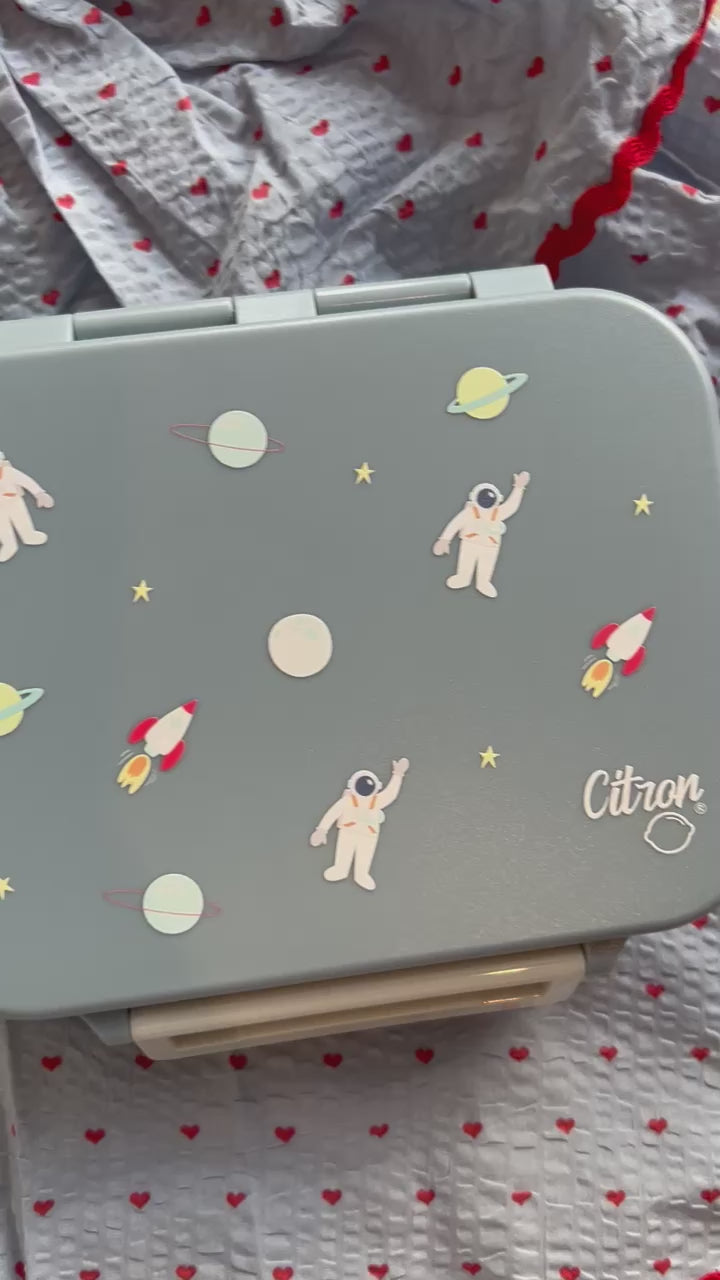 Isothermal food container with 4 compartments Grand Lunchbox - Ballerina 18+ months 23.6x19x7.5 cm - Citron