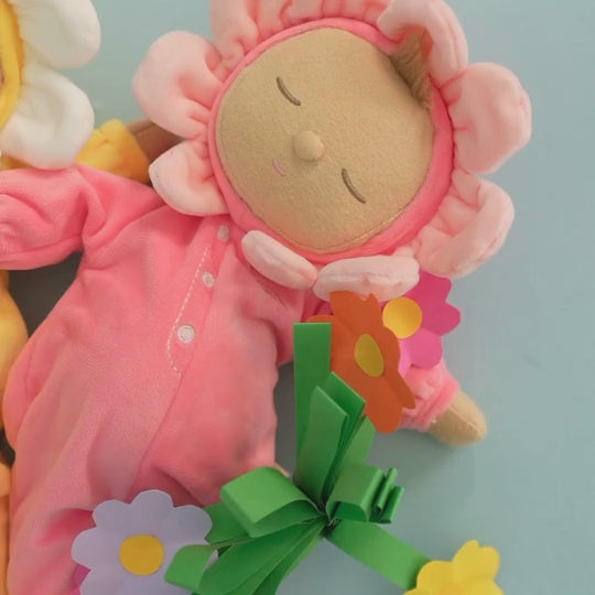 Kids Doll Petal Dozy Dinkum Fuchsia 31 cm 0M+