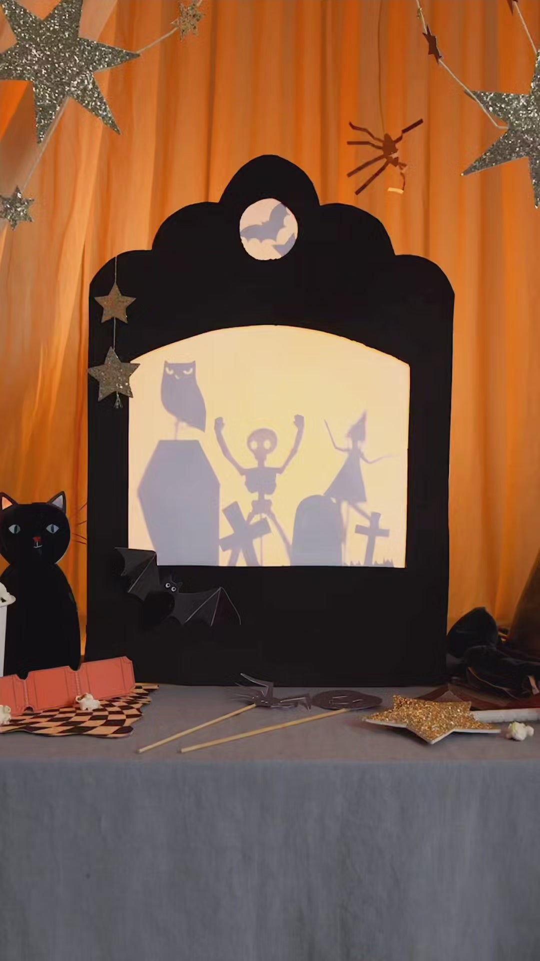 Set of 8 Halloween Honeycomb Party Paper Cups 256ml - Meri Meri