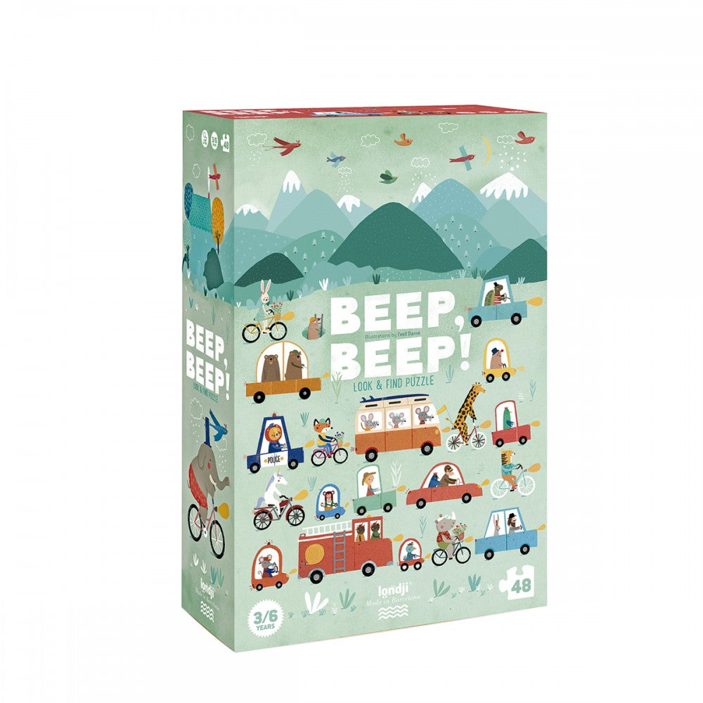 Kid's puzzle 48pcs "Beep beep" 3Y+ Londji