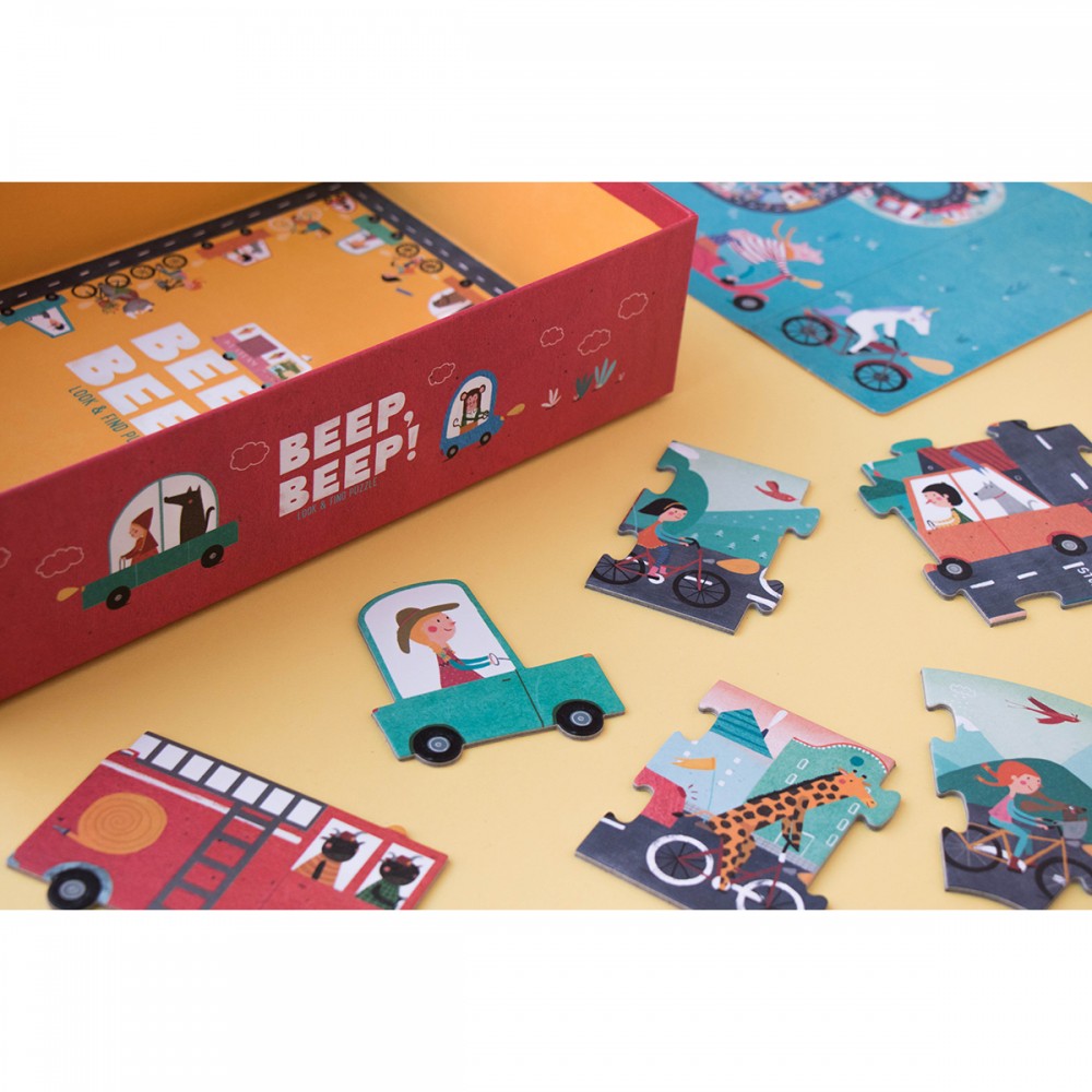 Kid's puzzle 48pcs "Beep beep" 3Y+ Londji