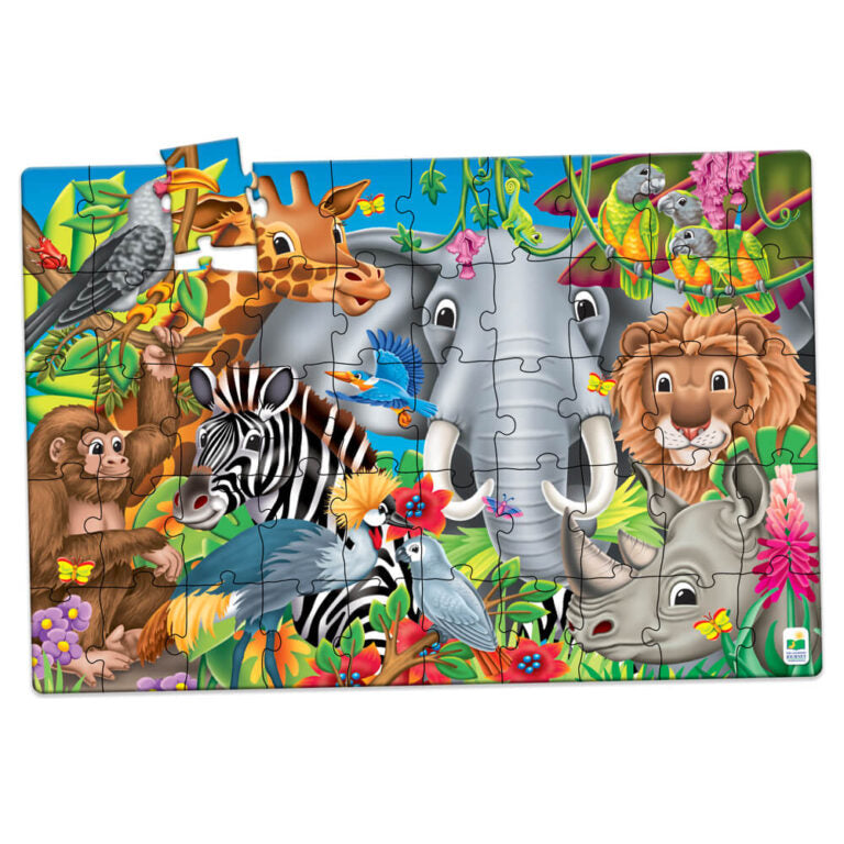 Παιδικό puzzle δαπέδου 50 κομματιών Animals of the World 3+