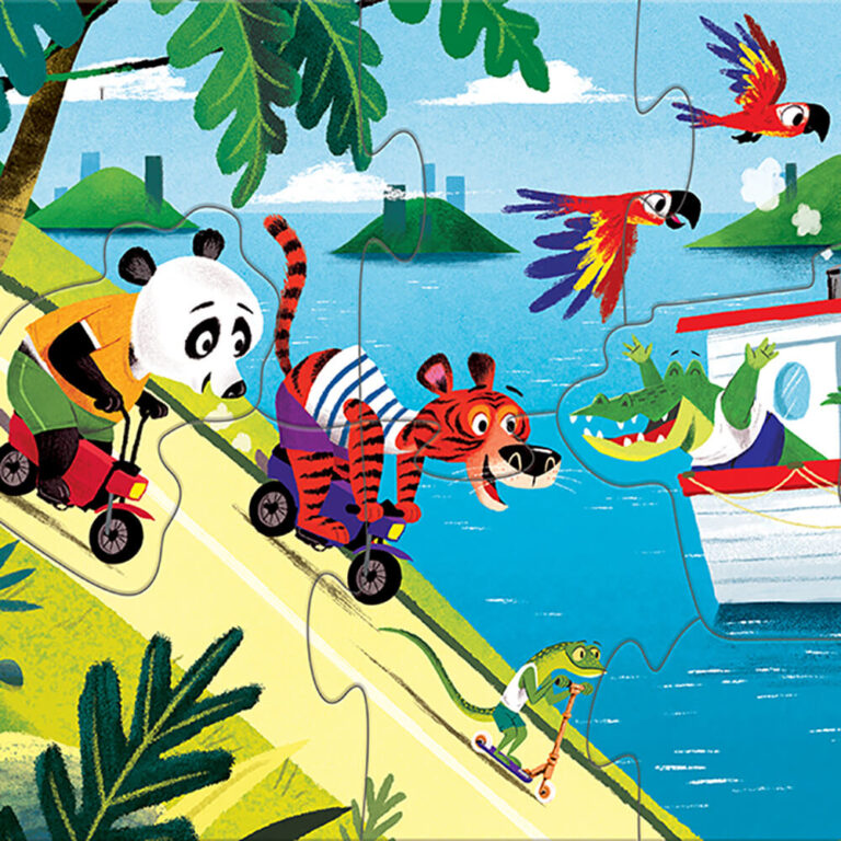 Παιδικό giant puzzle ενός μετρου- 45 κομματιών On the Go 3+ Hinkler