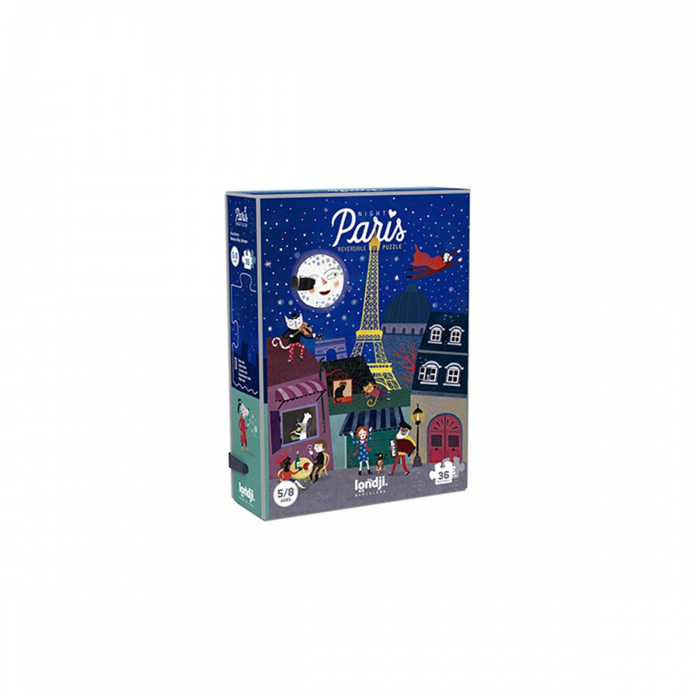 36-Piece reversible puzzle Paris Day and Night 5Υ+ - Londji