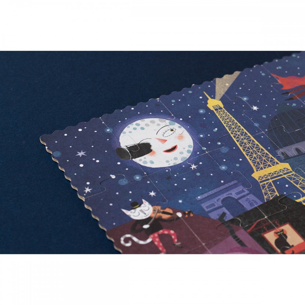 36-Piece reversible puzzle Paris Day and Night 5Υ+ - Londji