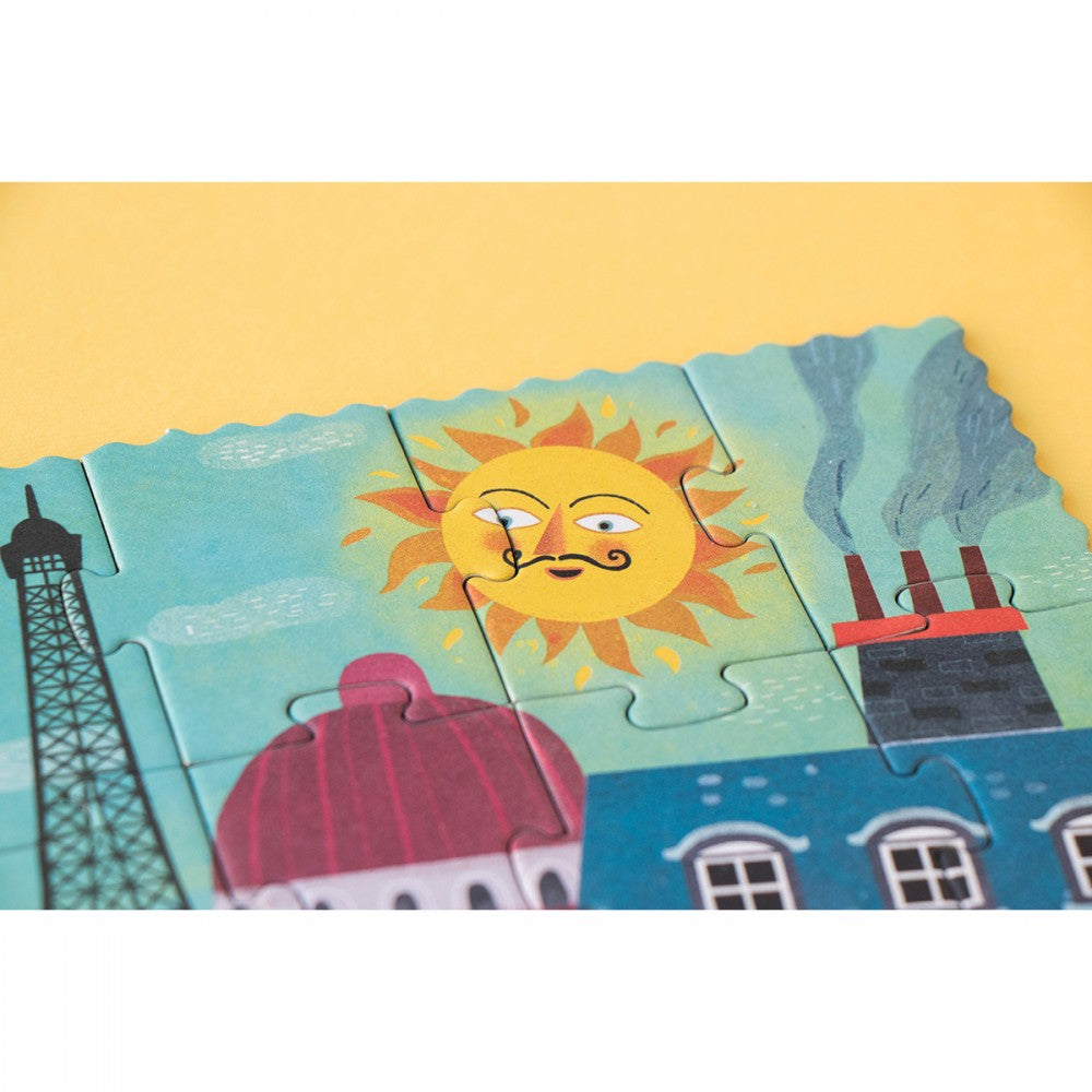 36-Piece reversible puzzle Paris Day and Night 5Υ+ - Londji