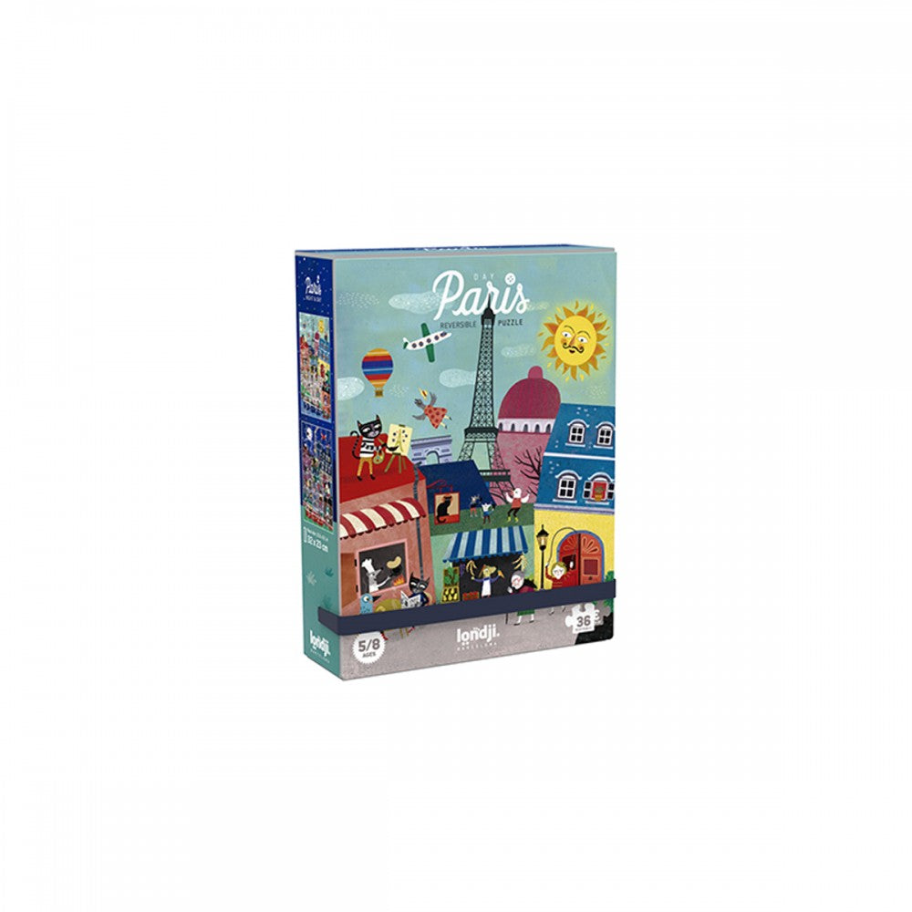 36-Piece reversible puzzle Paris Day and Night 5Υ+ - Londji