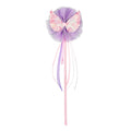 Kids Wand Guusje in lilac with butterfly and colorful ribbons  - Souza