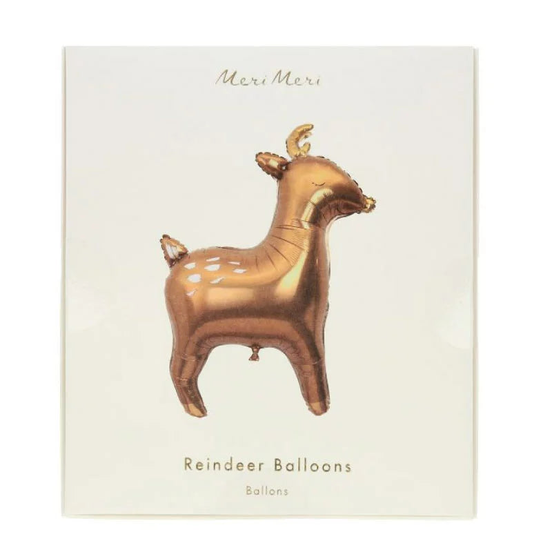 Reindeer foil balloon set of 3 Meri Meri