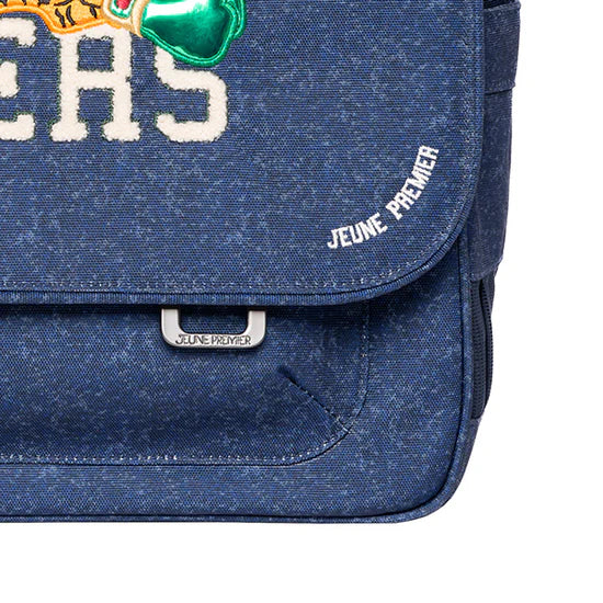 Retro school bag - It Bag Midi - Boxing Tiger (Navy melange) 30x38x15cm- 6Y+ Jeune Premier