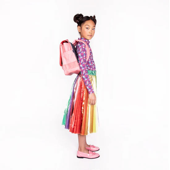 Retro school bag - It Bag Midi - Tutu Tiger (Pink melange) 30x38x15cm- 6Y+ Jeune Premier