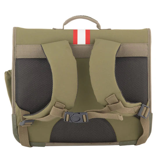 Ρετρό σχολική τσάντα πλάτης δημοτικού - Burger Planet 38x15x32cm 6+ Jack Piers