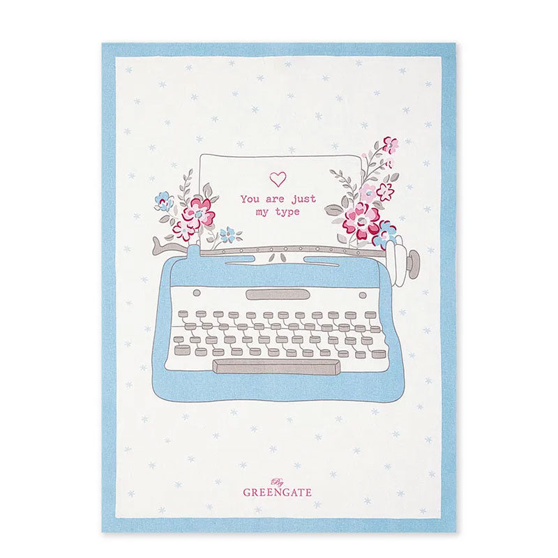 Ρετρο Πετσέτα Κουζίνας Γραφομηχανή (Tea Towel) -50cm