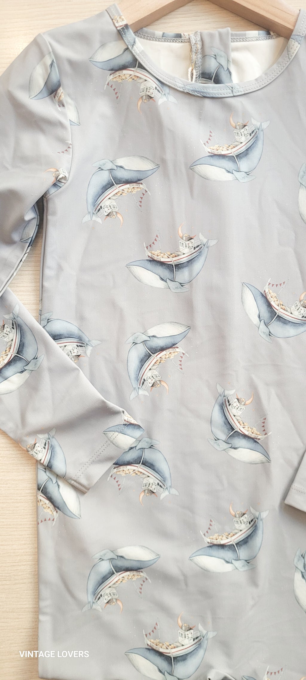 Children's onesie swimsuit Whale boat 6M-10Y Konges Slojd