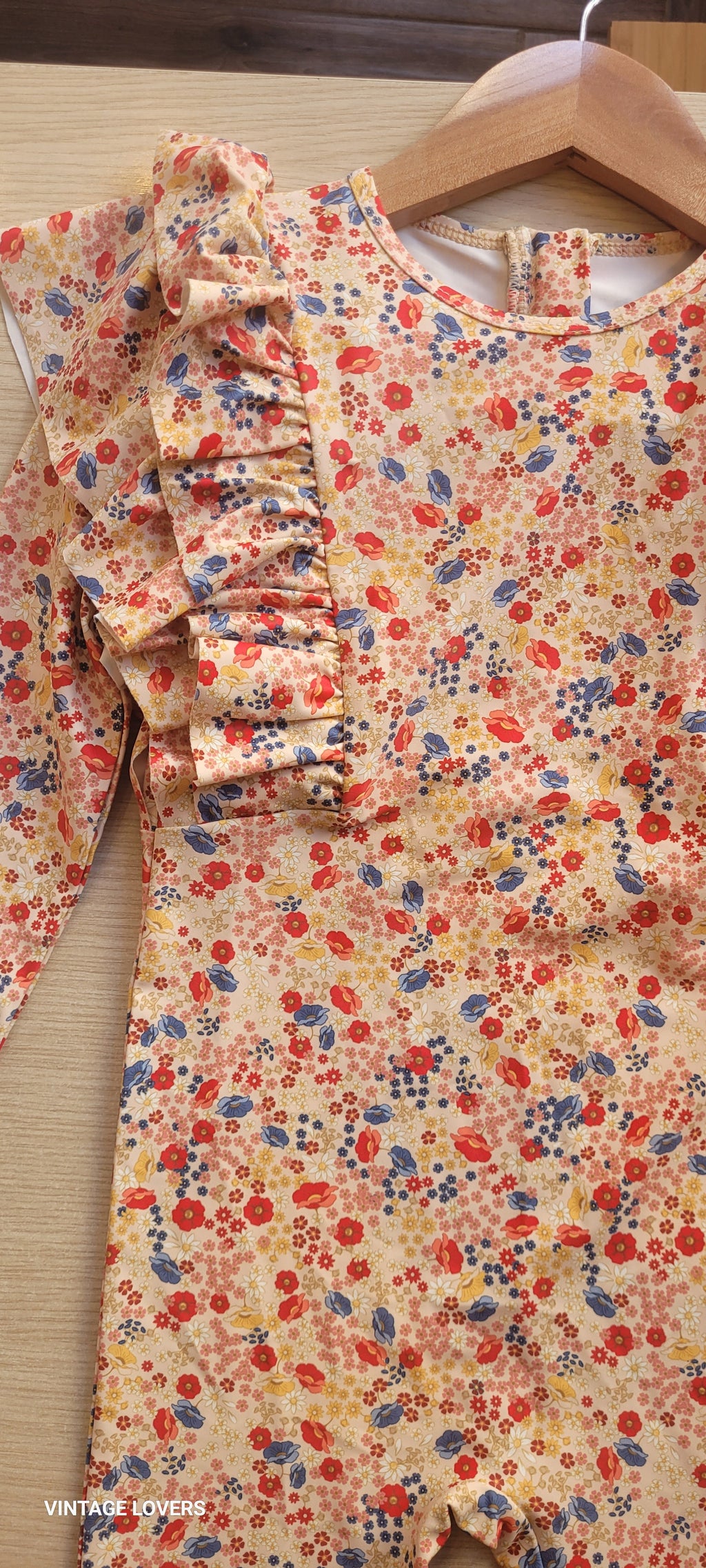 Kid's long sleeve onesie swim suit Villetta 6M-10Y