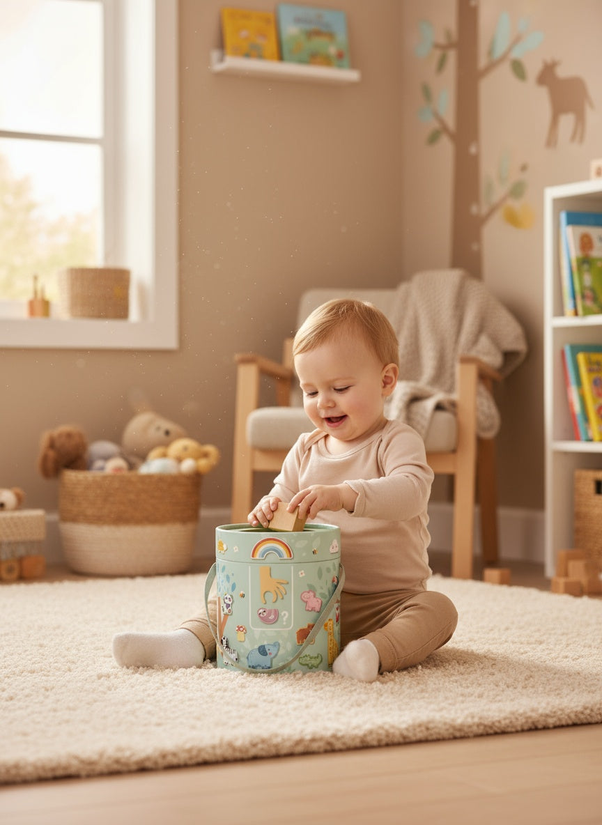 Ξύλινο παιδικό παιχνίδι Αφής Αντίληψης σετ 32 τμχ +3 ετών Tooky Toy
