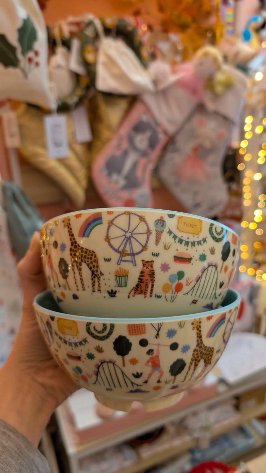 Παιδικό μπολ μελαμίνης Λούνα Παρκ Mint 700 ml Rice