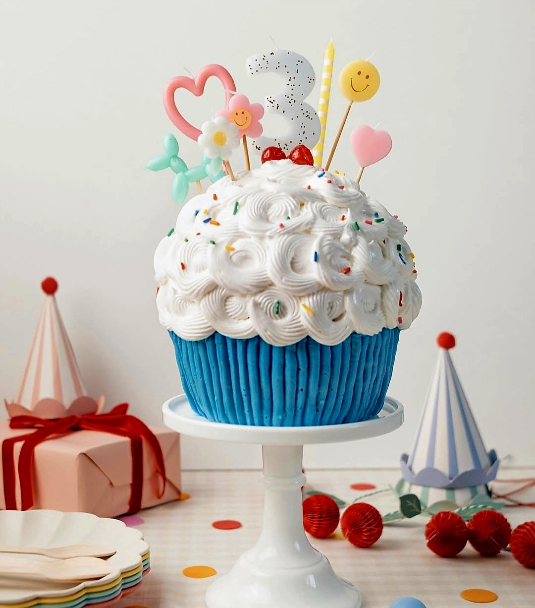 Pastel Heart shaped Candle