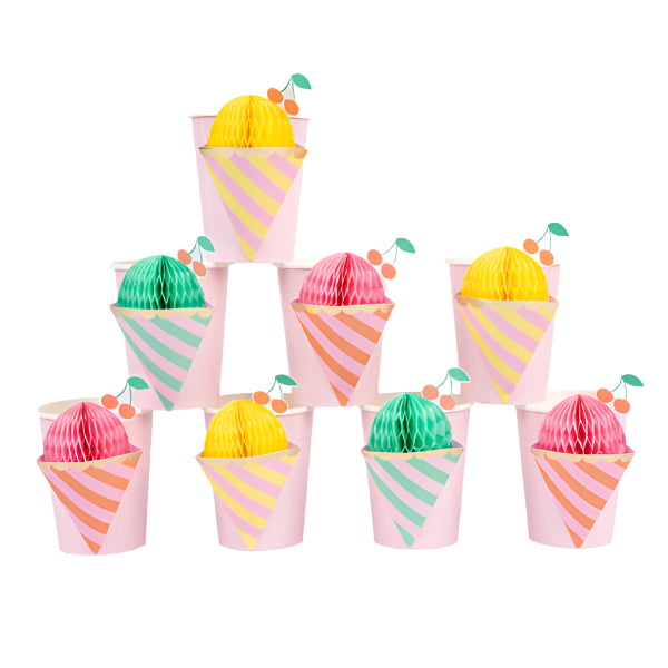 Party Ice Cream Glasses (8 pcs)