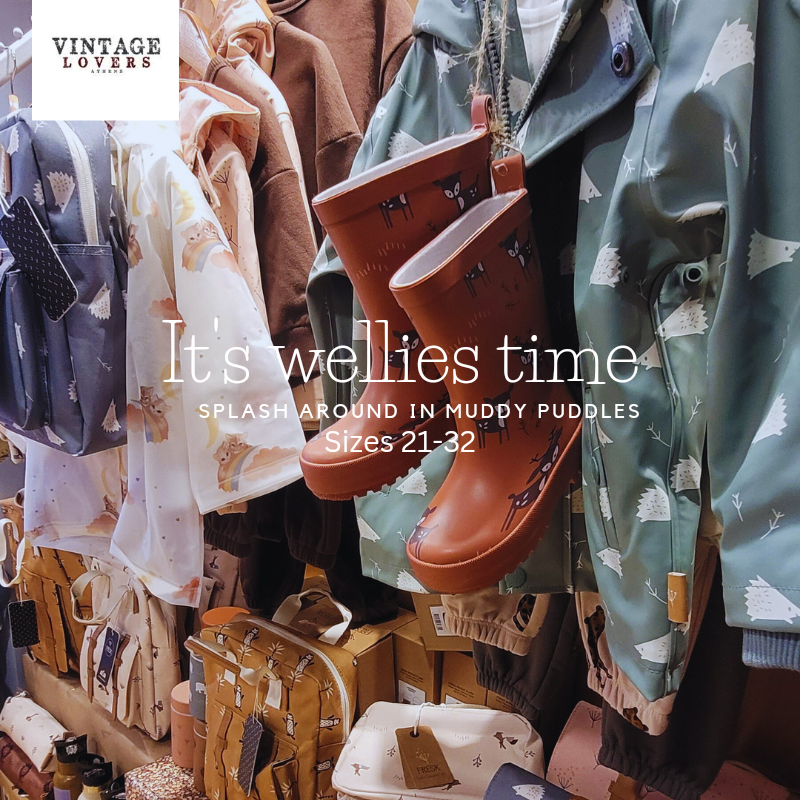 Children's wellies made of 100% natural rubber (No. 21-32) - Deer Copper Fresk