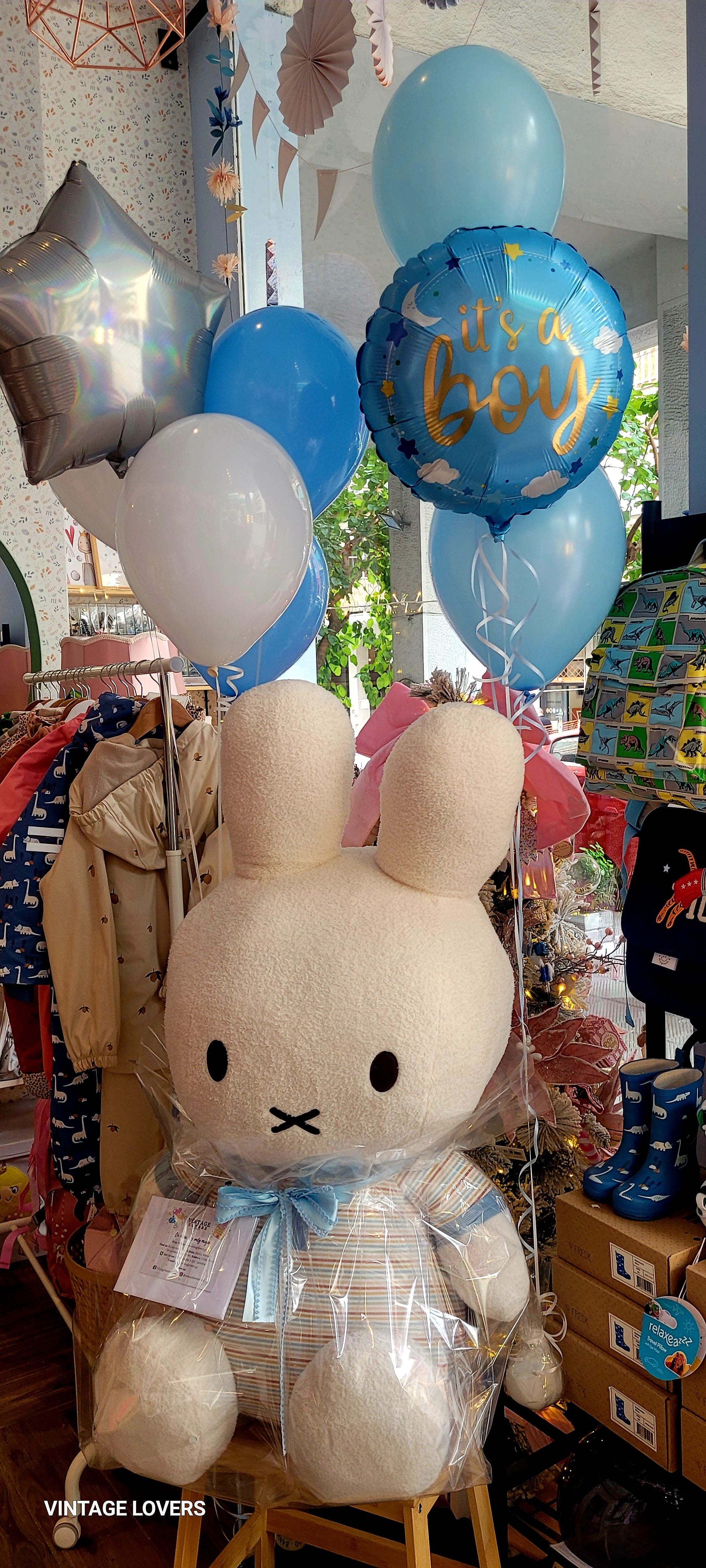 Children's fabric doll Miffy - Vintage Sunny Stripes 100cm +0 months Little Dutch NIJN882