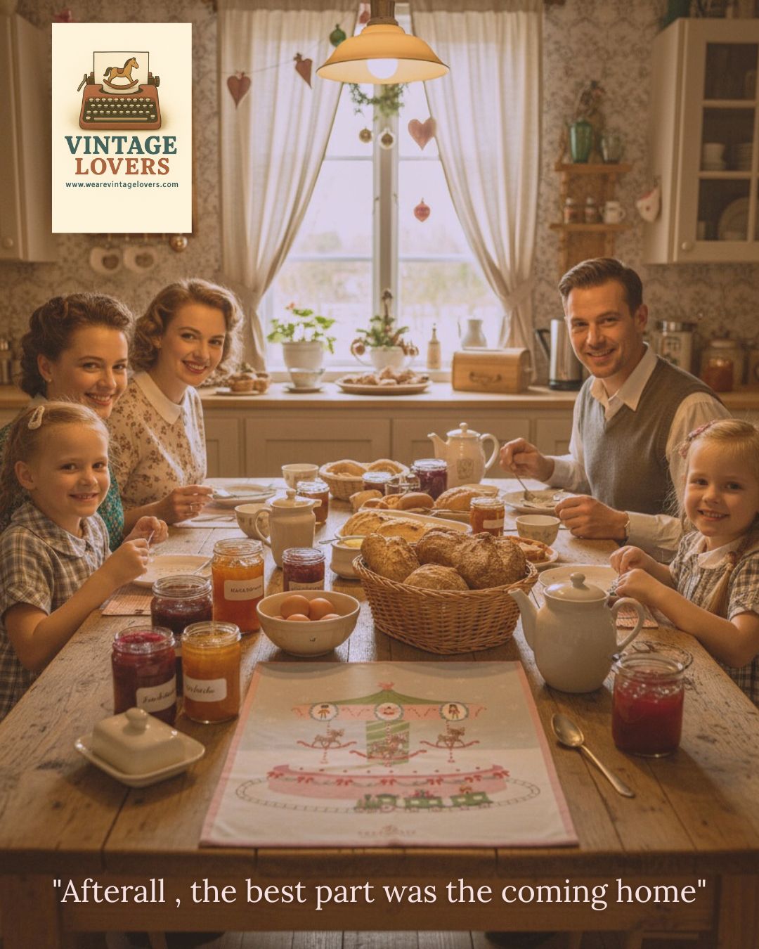 Ρετρο Πετσέτα Κουζίνας Greengate Carousel (Tea Towel) -50cm