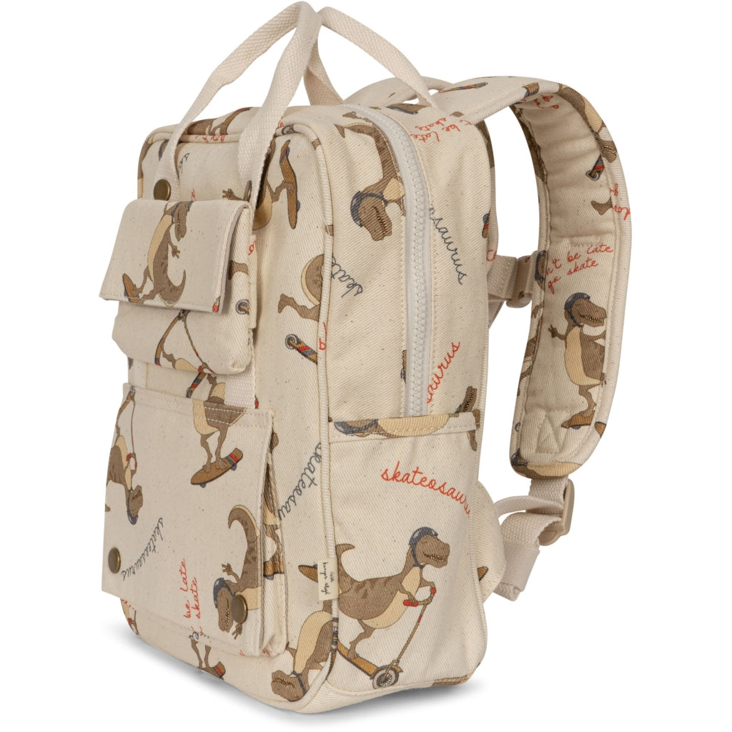 Παιδικό σακίδιο πλάτης Skatesaurus 25x30εκ. Konges Slojd