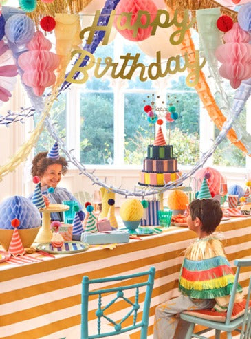 Xάρτινες τσάντες δώρου για παιδικό πάρτι πολύχρωμες Stripes (8 τμχ) - Meri Meri