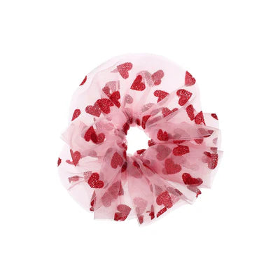 Παιδικό λαστιχάκι μαλλιών scrunchie Hearts 3ετών+ Rockahula kids