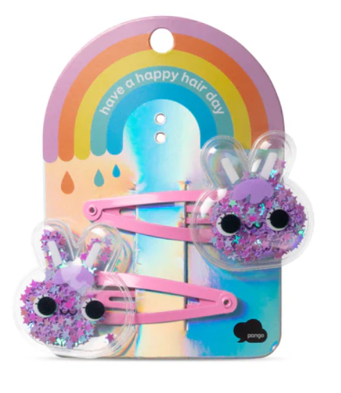 Children's accessories - 2pcs of hair clips in 6 different designs - Pango