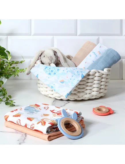 BabyOno Muslin Comfort Cloths – Set of 3, 70 × 70 cm