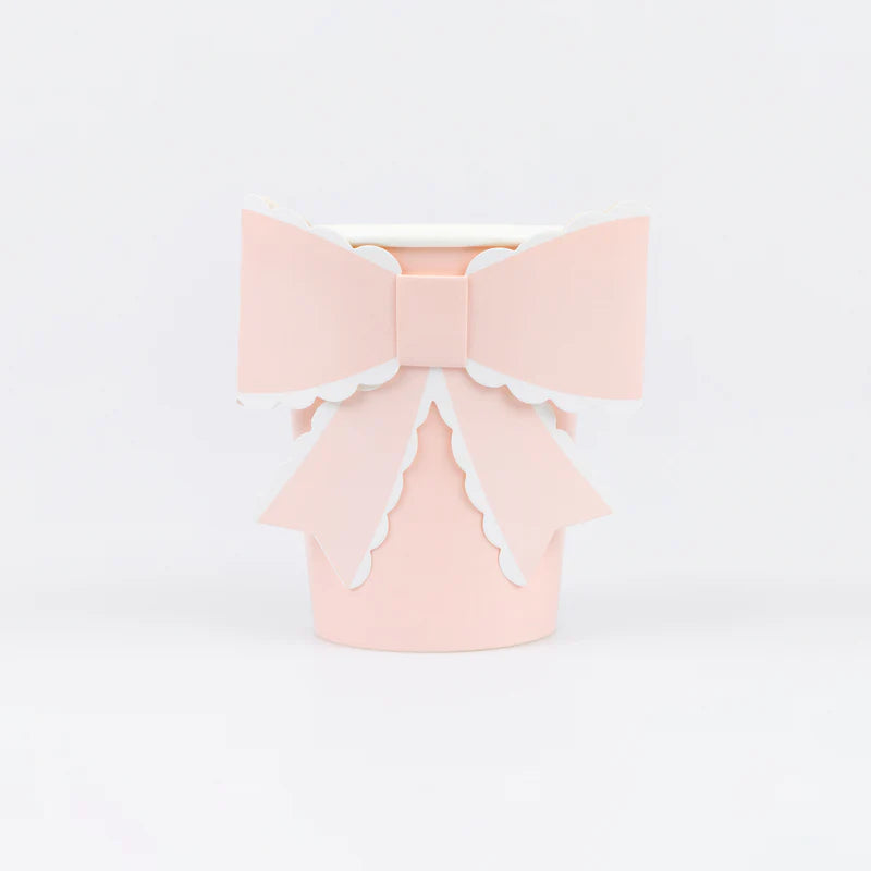 Paper cups with Ribbons 8pcs 256ml Meri Meri