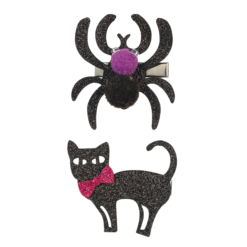 Hair clip spider cat set of 2