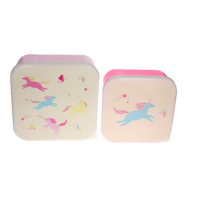 Παιδικό σετ 2 δοχεία φαγητού Unicorns