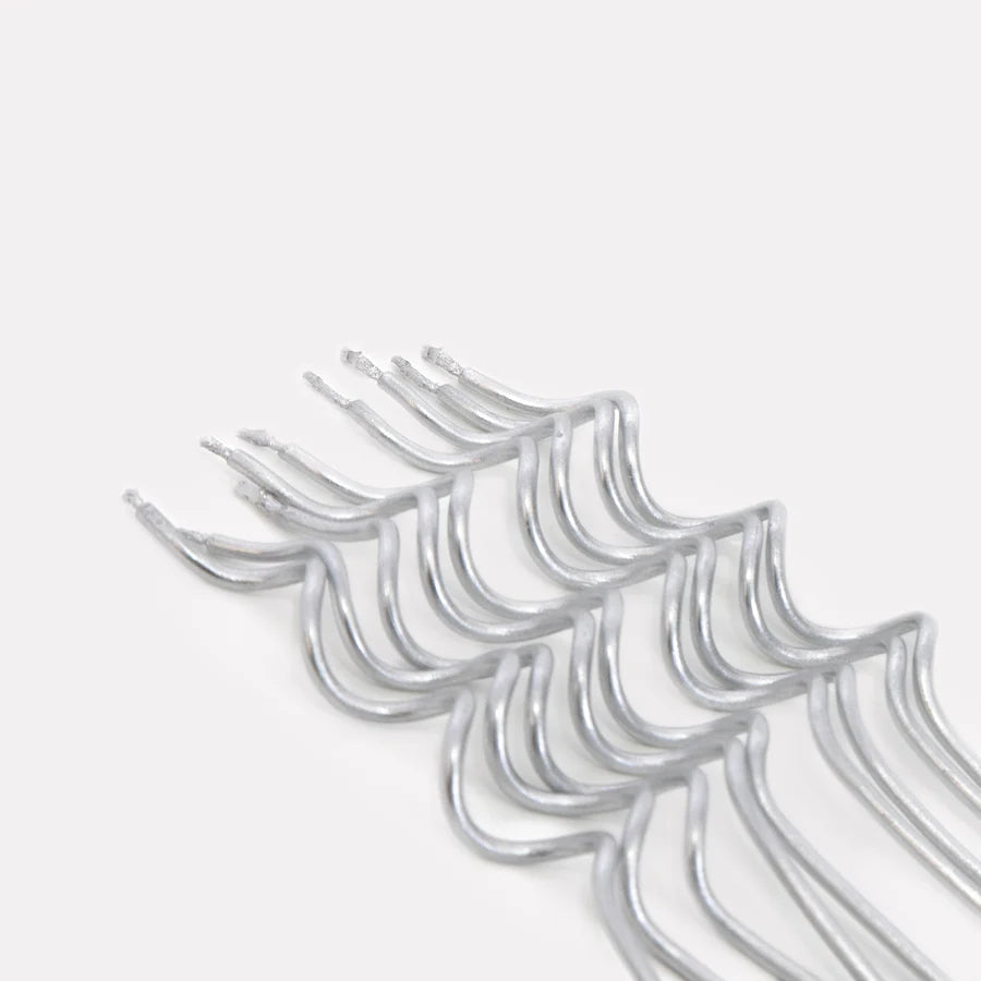 Silver Candles Swirly20 pcs