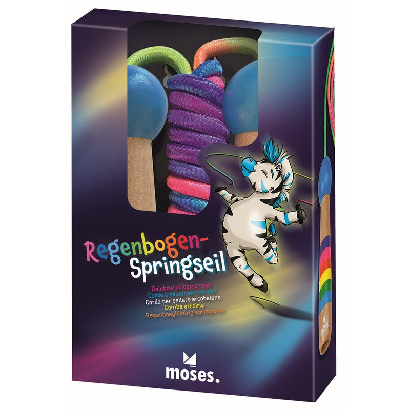 Kid's wooden jumping rope Rainbow Moses