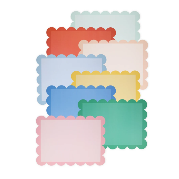Bright paper placemat 12 pcs