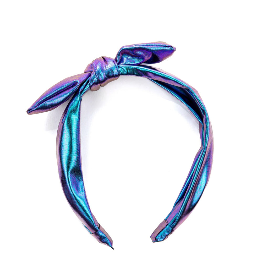 Παιδική Στέκα μαλλιών μεταλλιζέ με φιόγκο σε δύο αποχρώσεις 3ετών+ Great Pretenders