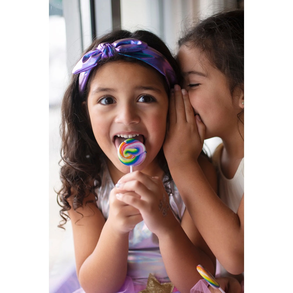 Παιδική Στέκα μαλλιών μεταλλιζέ με φιόγκο σε δύο αποχρώσεις 3ετών+ Great Pretenders