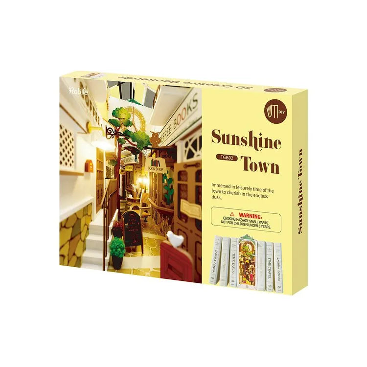 Kit κατασκευης- DIY βιβλιοστάτης Sunshine Town μινιατούρα 14ετών+