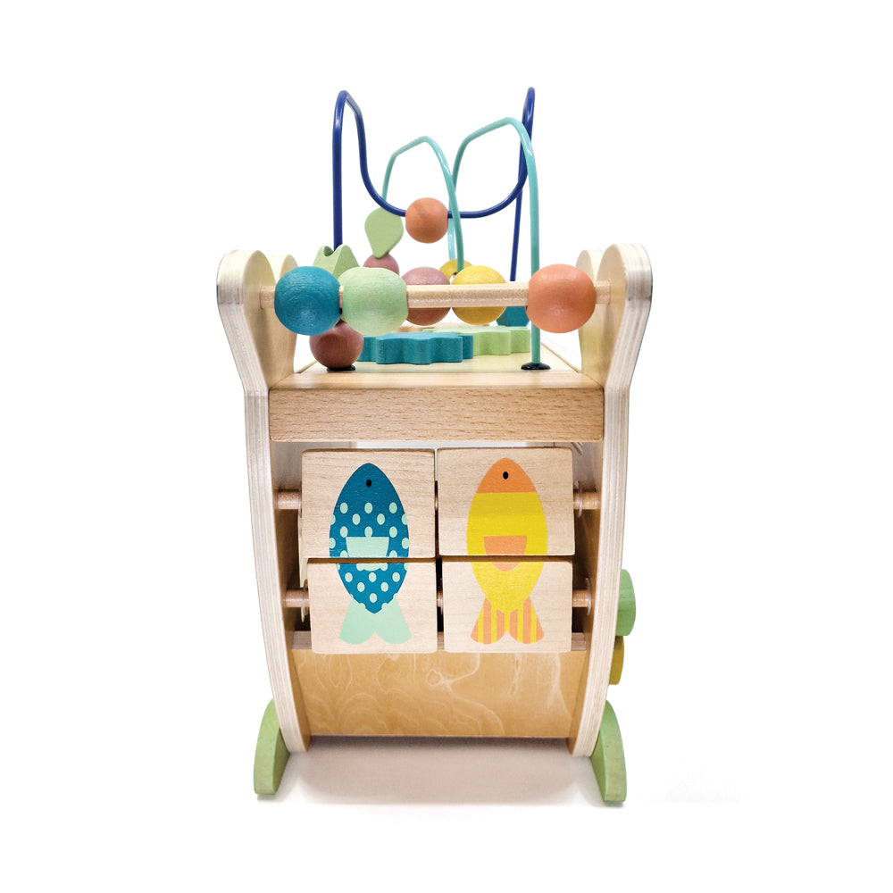 Παιδικό ξύλινο παιχνίδι δραστηριοτήτων Φάλαινα 18Μ+ Svoora