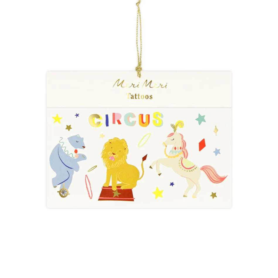 Meri Meri Circus Tattoos (x 2 sheets)