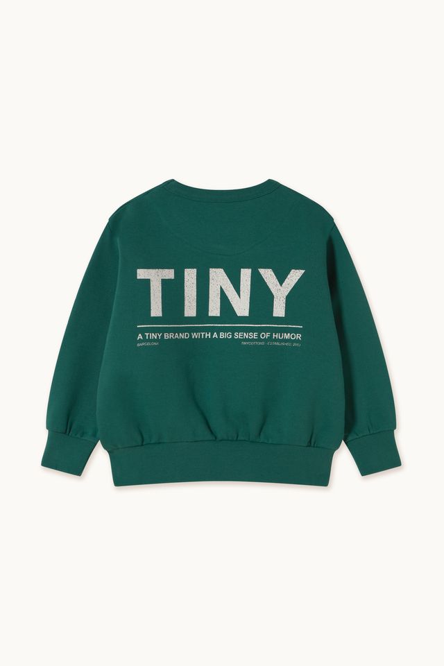 Παιδικό old school φούτερ Dark Green  3-12 ετών Tinycottons