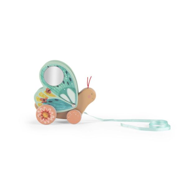 Wooden children's toy butterfly roller coaster 10 months+ Moulin Roty